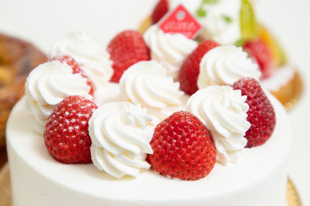 生クリームにこだわった定番のショートケーキ